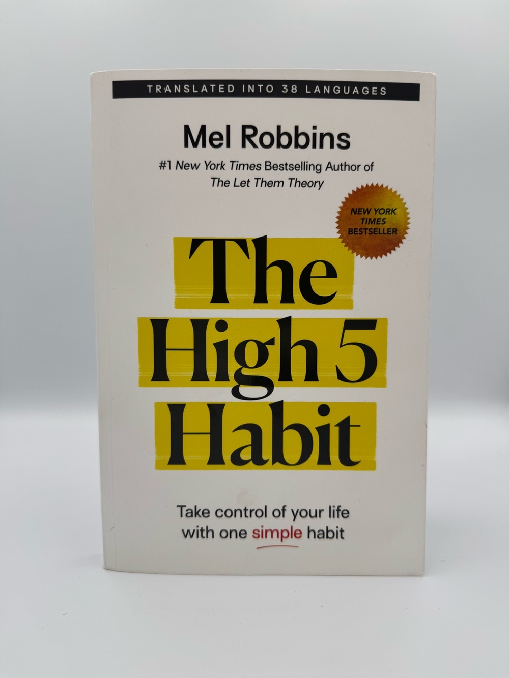 Mel Robbins, The High Five Habit, paperback book